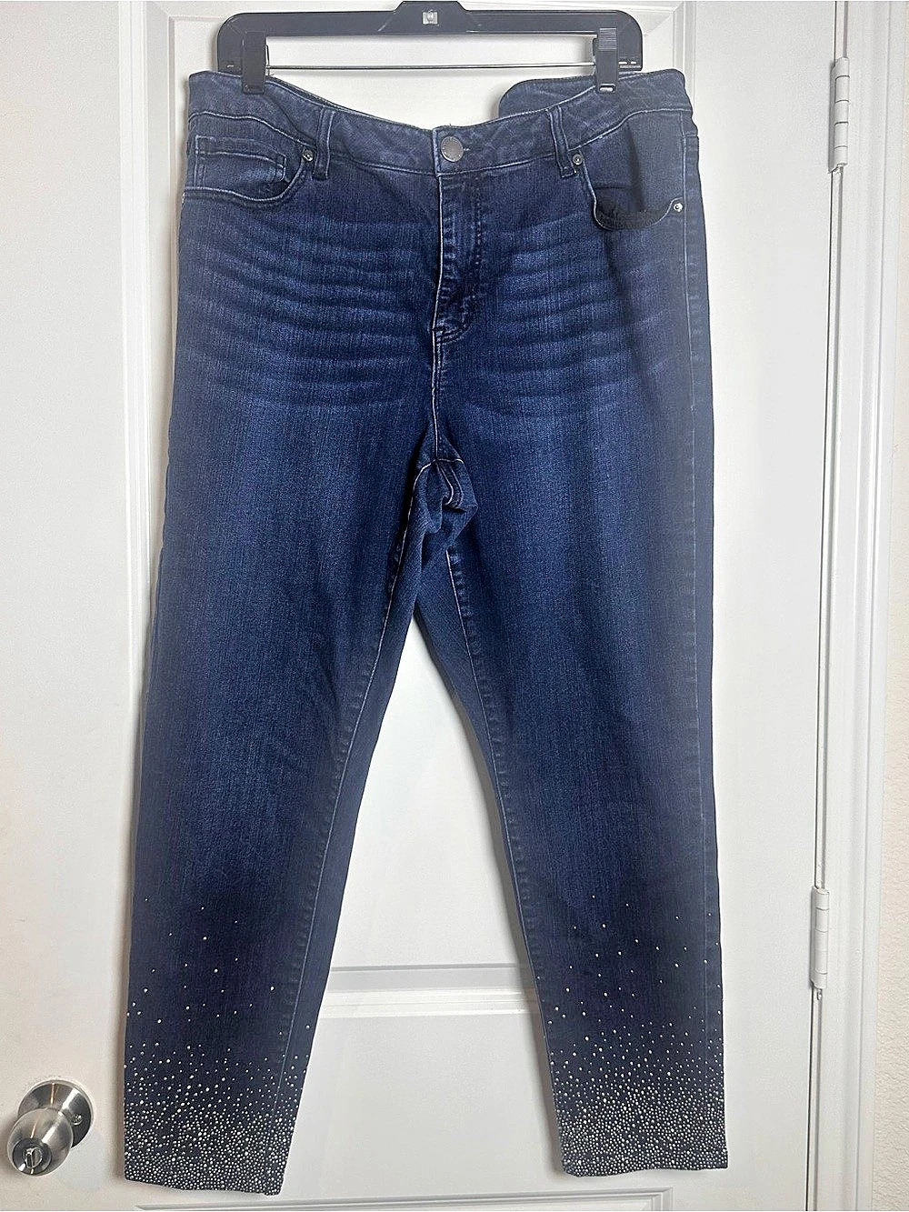 Lane Bryant Signature Fit Skinny Jean With Rhinestones Rhinestone Skinny Jeans